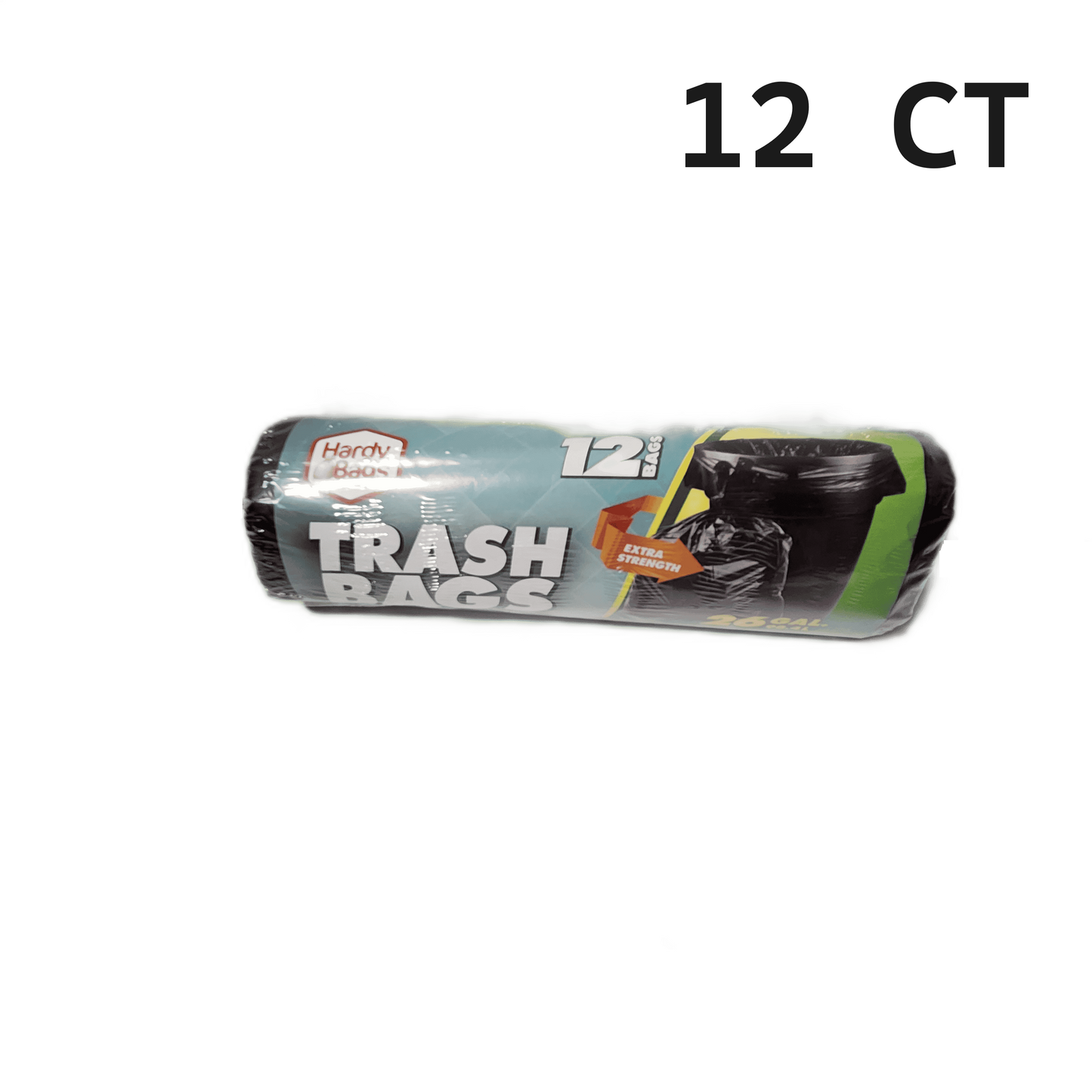 HARDY TRASH BAGS 26 GAL 12CT/24PK