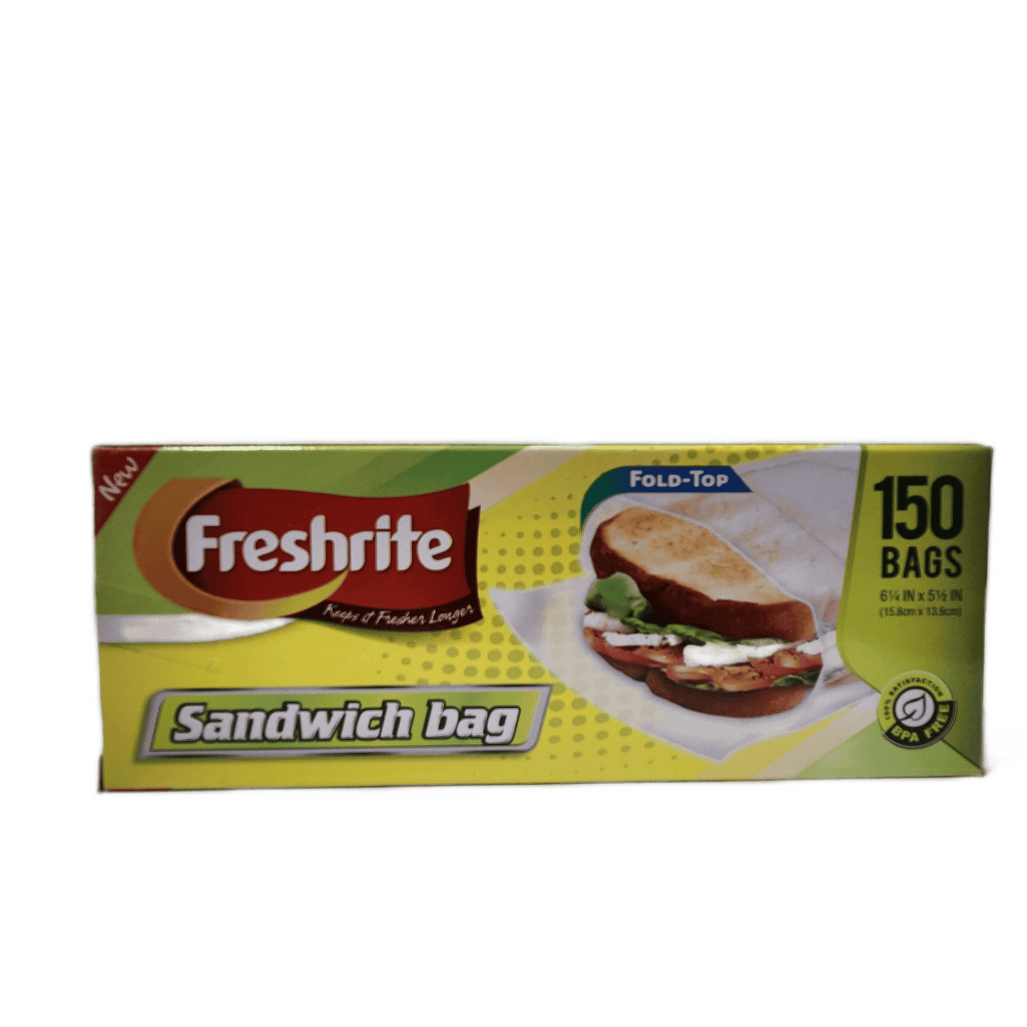FRESHRITE FOLD TOP SANDWICH BAGS 24PK/150ct
