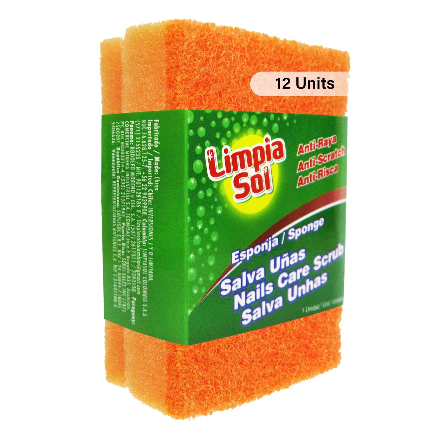 LIMPIA SOL MULTIPURPOSE SCRUB PINK 12PK