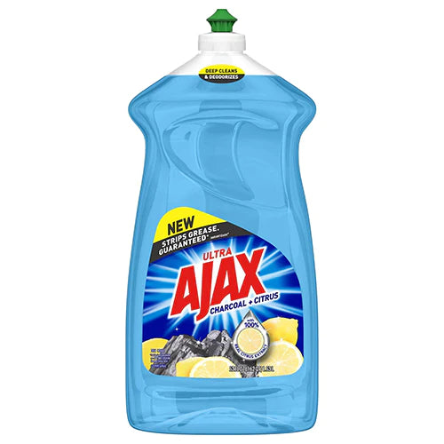 AJAX DISHWASH LIQUID CHARCOAL CITRUS 6/52oz