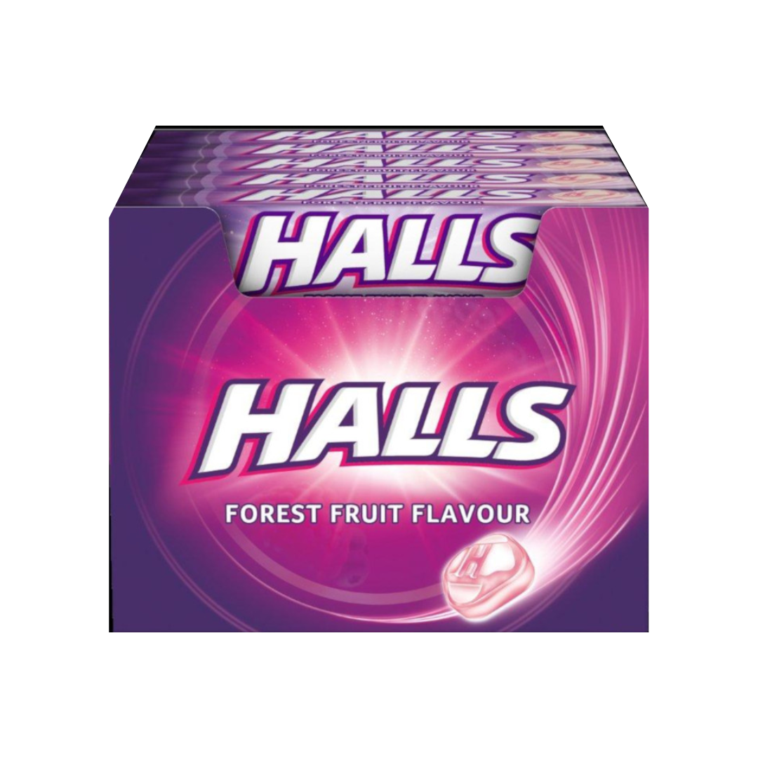HALLS COUGH DROPS FOREST FRUIT 20/20CT