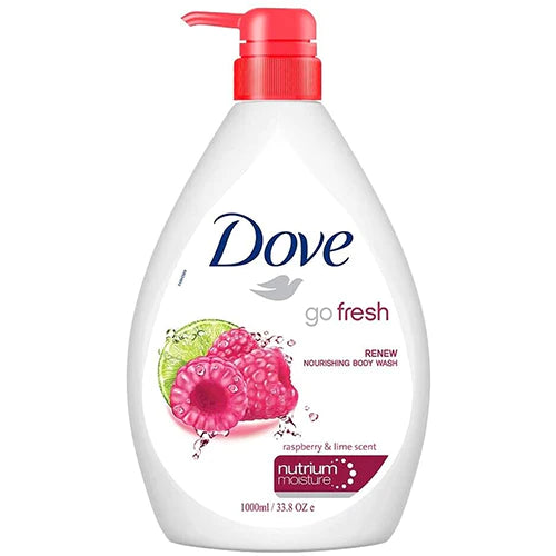 DOVE BODY WASH RENEW RASPBERRY 12/33.8oz