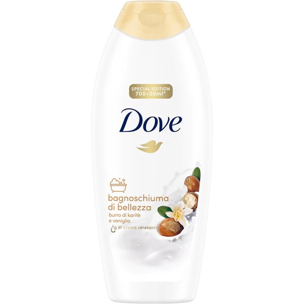 DOVE BODY WASH SHEA BUTTER 12/750ML