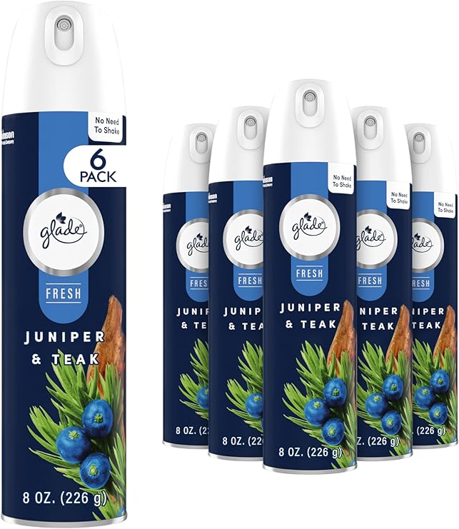 GLADE AIR FRESHENER FRESH JUNIPER & TEAK 6/8.3oz