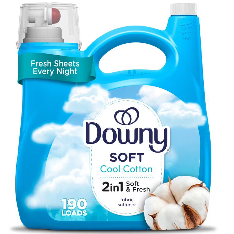 DOWNY FABRIC SOFTENER COOL COTTON 4/140oz