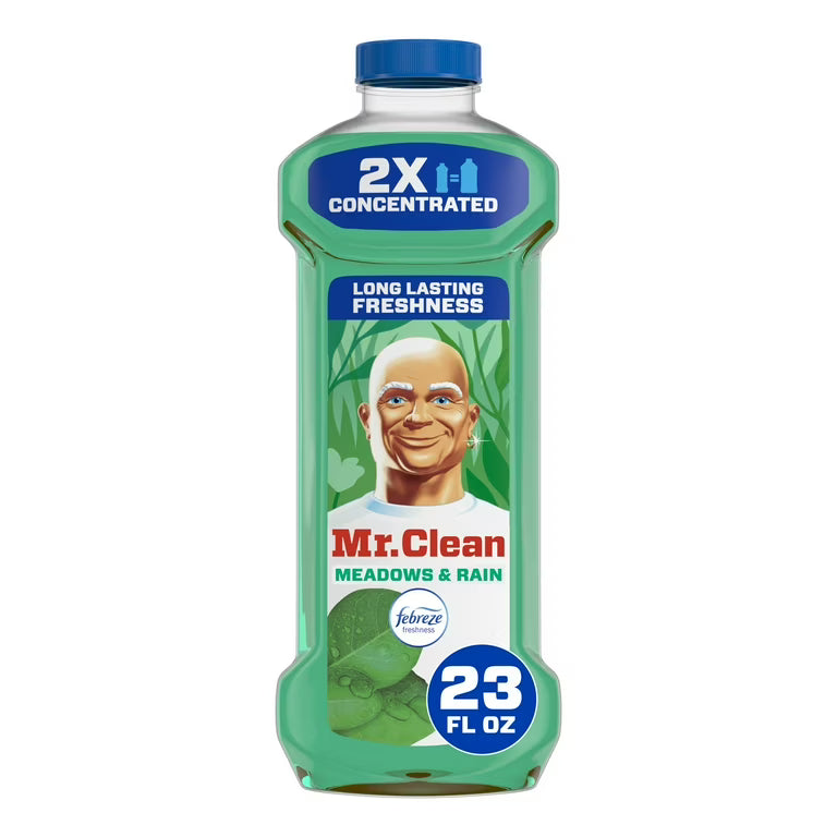 MR.CLEAN MULTI SURFACE CLEANER 2X MEADOW & RAIN 6/23oz