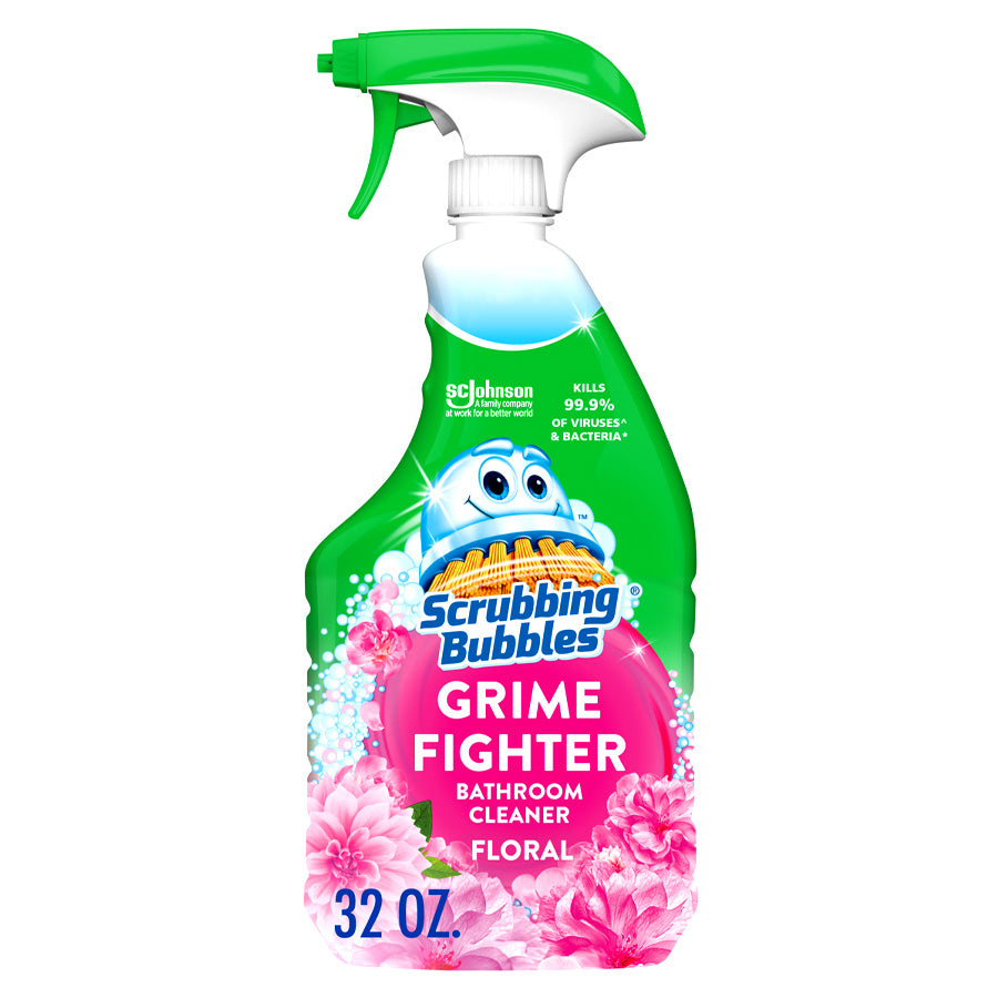 SCRUBBING BUBBLES DISINFECTANT BATHROOM GIRME FIGHTER W-TRIGGER FLORAL FUSION 8/32oz