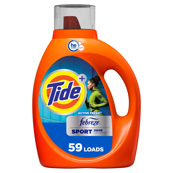 TIDE LIQUID LAUNDRY DETERGENT FEBREZE SPORT OD 4/84oz