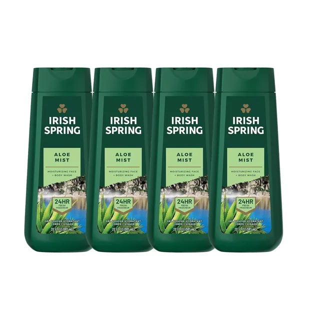 IRISH SPRING BODY WASH ALOE MIST 4/20oz