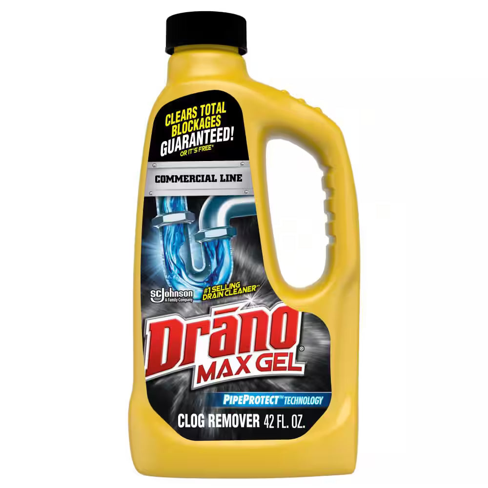 DRANO DRAIN OPENER MAX GEL CLOG REMOVER 8/42 oz