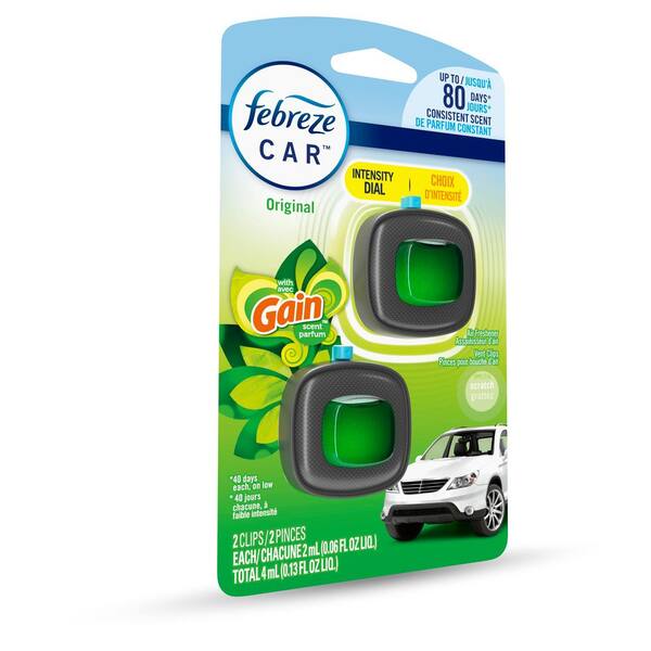 FEBREZE CAR AIR FRESHENER VENT CLIP GAIN ORIGINAL 8/0.06oz