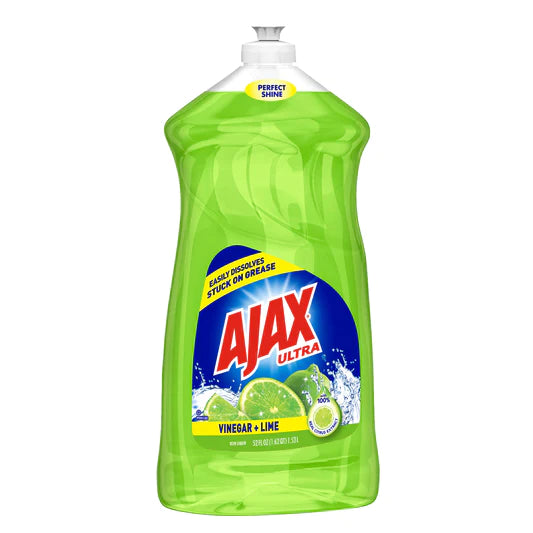 AJAX DISHWASH LIQUID LIME 6/52oz