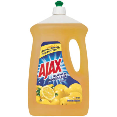 AJAX DISHWASH LIQUID LEMON 4/90oz