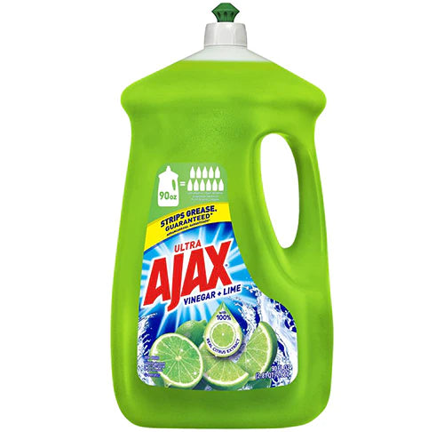 AJAX DISHWASH LIQUID LIME 4/90oz