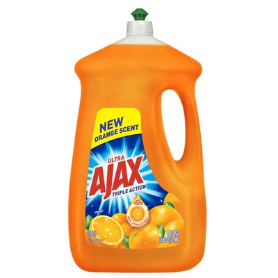 AJAX DISHWASH LIQUID ORANGE 4/90oz