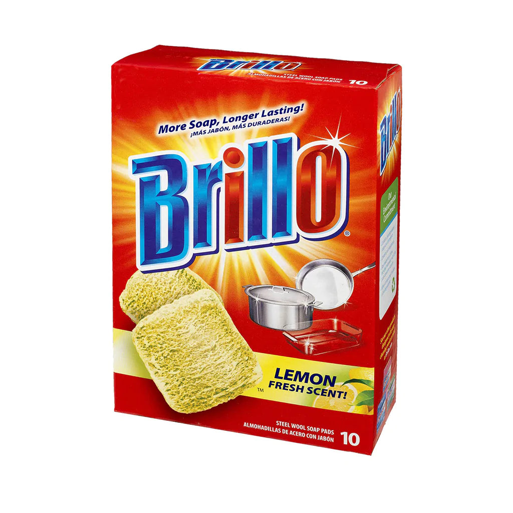 BRILLO SOAP PADS LEMON 12/10CT