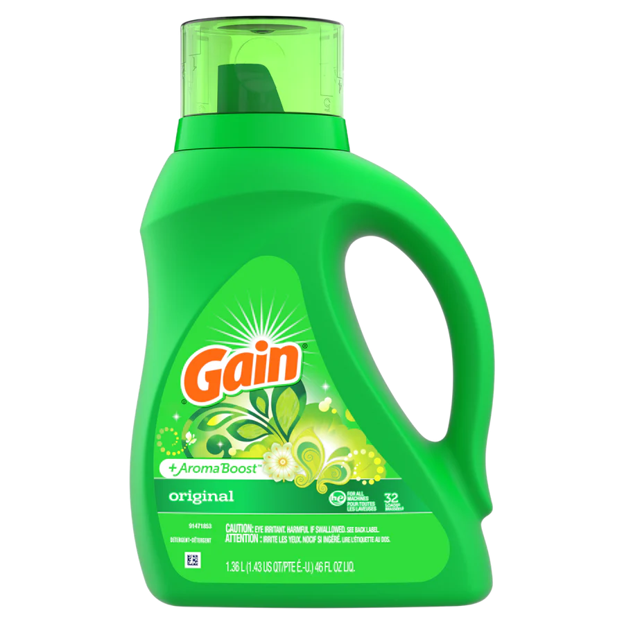 GAIN LIQUID DETERGENT ORIGINAL 6/46oz