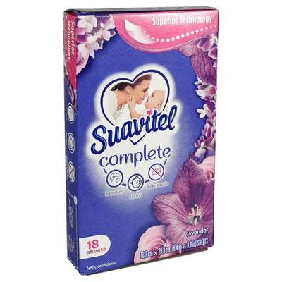 SUAVITEL DRY SHEETS LAVENDER 15/18CT
