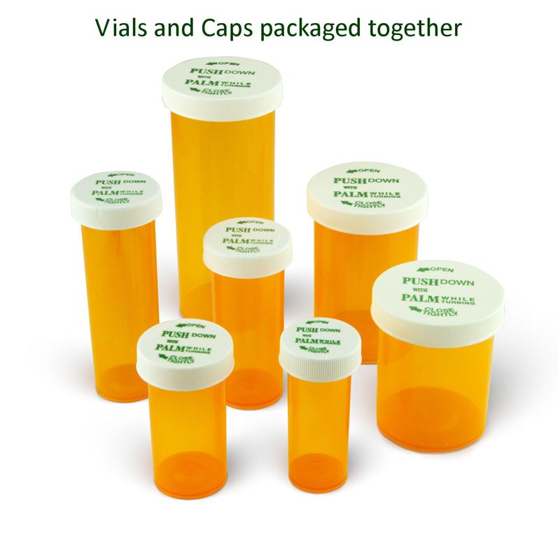 Pharmacy Vials and Caps