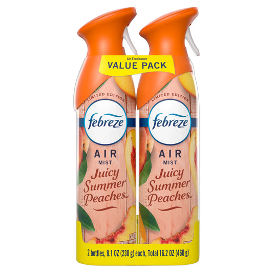 FEBREZE AIR FRESHENER JUICY SUMMER PEACH 6/8.1oz