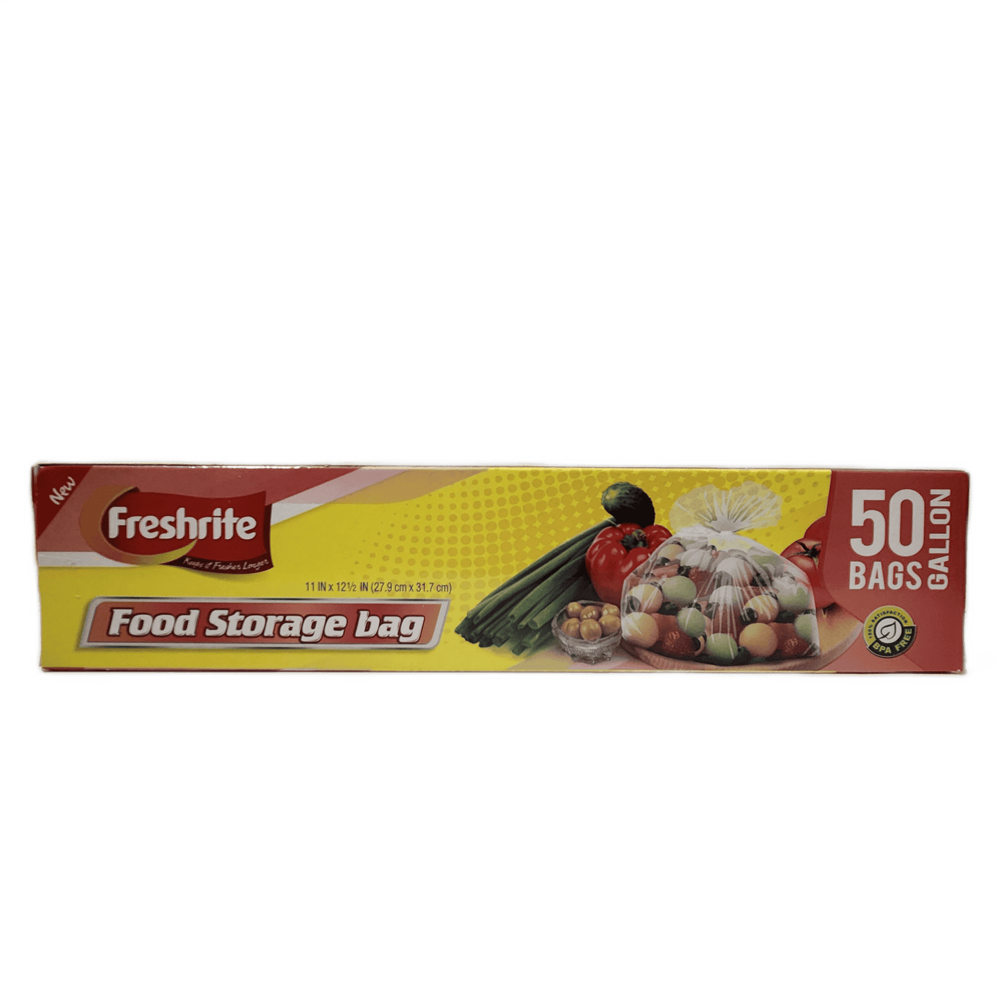 FRESHRITE 1 GALLON FOOD STORAGE BAGS 50CT/24PK (SKU#12596)