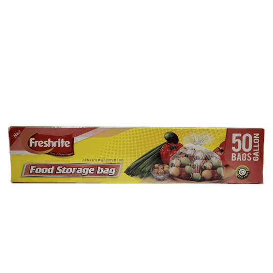 FRESHRITE 1 GALLON FOOD STORAGE BAGS 50CT/24PK (SKU#12596)