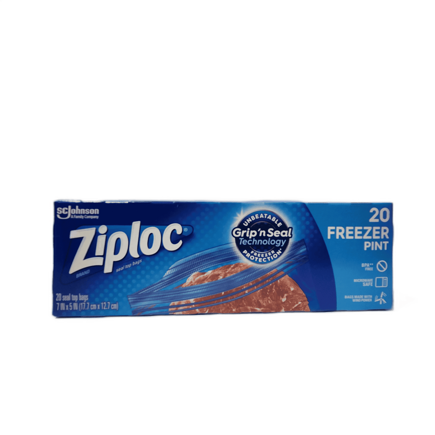 ZIPLOC FREEZER BAG PINT SIZE 12PK/20CT