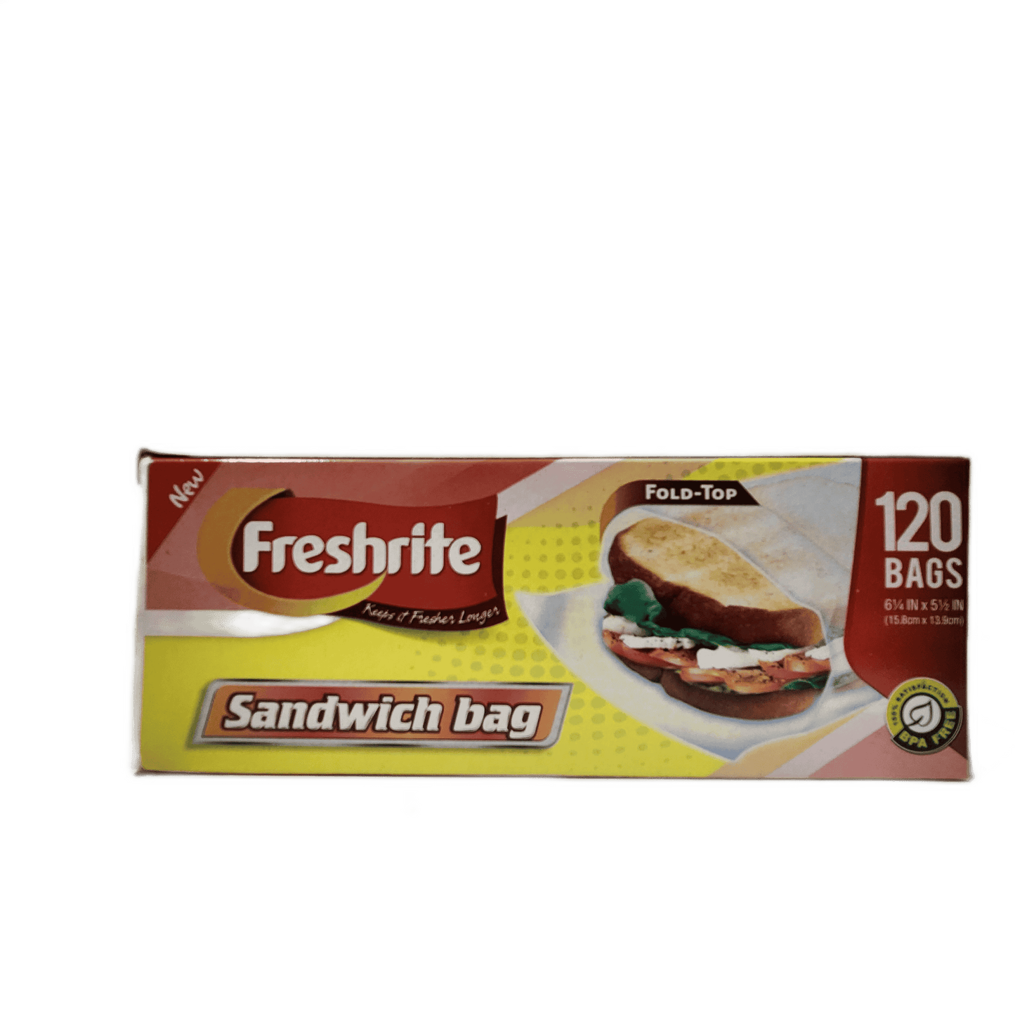 FRESHRITE 85597 SANDWICH BAGS 120CT/24PK (SKU#12604)