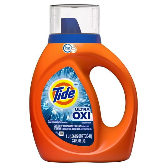 TIDE HE ULTRA OXI LIQUID DETERGENT 6/34oz