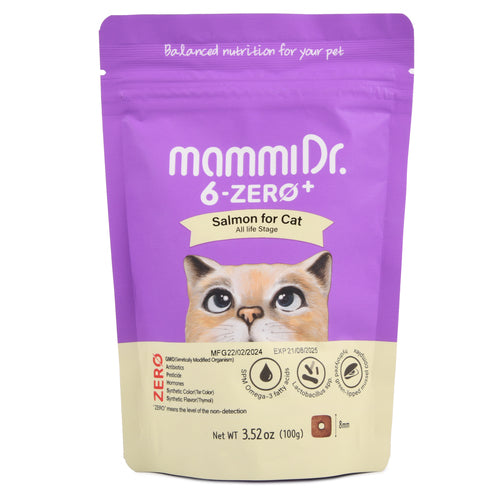 MAMMI DR. 6 ZERO+ SALMON CAT 12/3.52oz (SKU#11220)