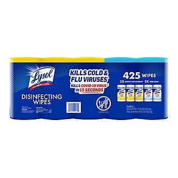 LYSOL ADC DISINFECTING WIPES 5PK/85CT