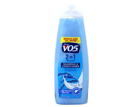 VO5 2 IN 1 MOISTURIZING SHAMPOO+CONDITIONER 6/15oz