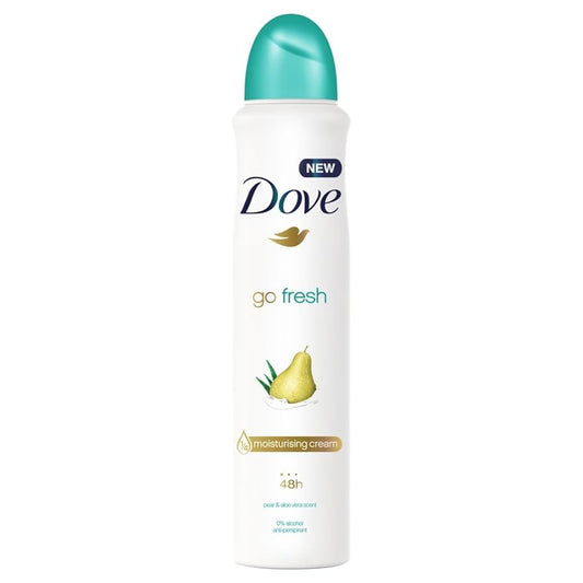 DOVE DEODORANT SPRAY Go Fresh Pear and Aloe 6/150ML