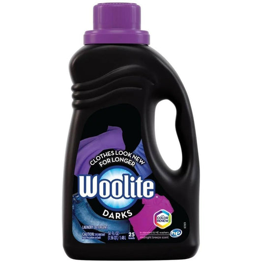 WOOLITE LAUNDRY DETERGENT FOR ALL DARKS CONCENTRATED 6/50oz