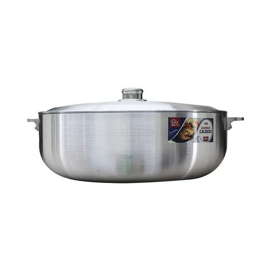 ALUMINUM CALDERO 19.8 QT HEAVY DUTY WITH LID 20 4PK