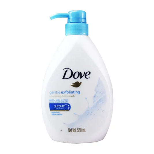 DOVE BODY WASH GENTLE EXFOLIATING W-PUMP 12/550ML