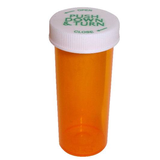 VIALS 30D AMBER PUSH & TURN W-CRC 240PCS