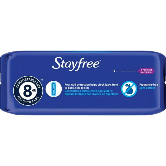 STAYFREE CLASSIC SUPER LONG PADS FRAGRANCE FREE 22CT