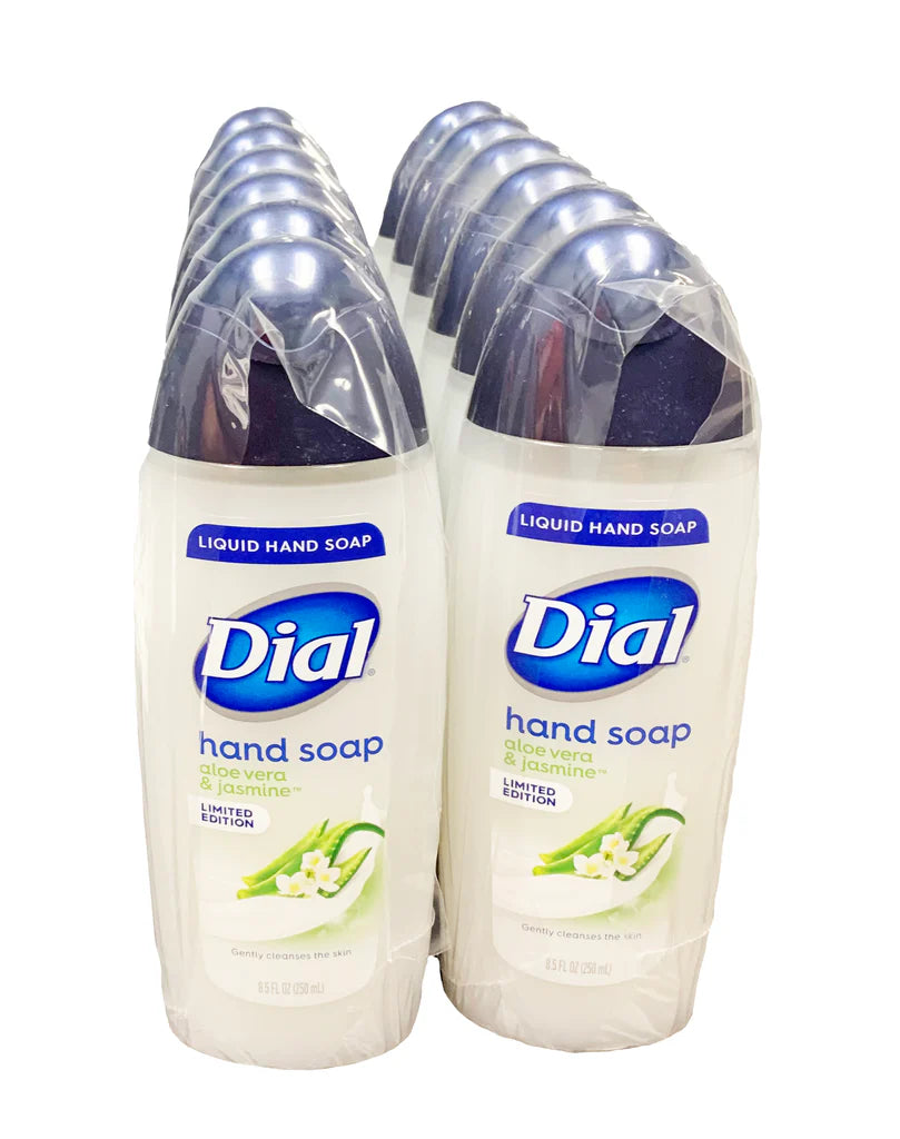 DIAL LIQUID HAND SOAP ALOE & JASMINE 12/8.5oz