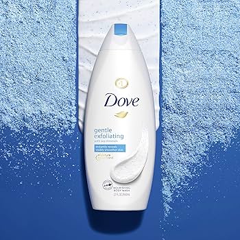 DOVE BODY WASH EXFOLIATING W-PUMP 12/18.59oz
