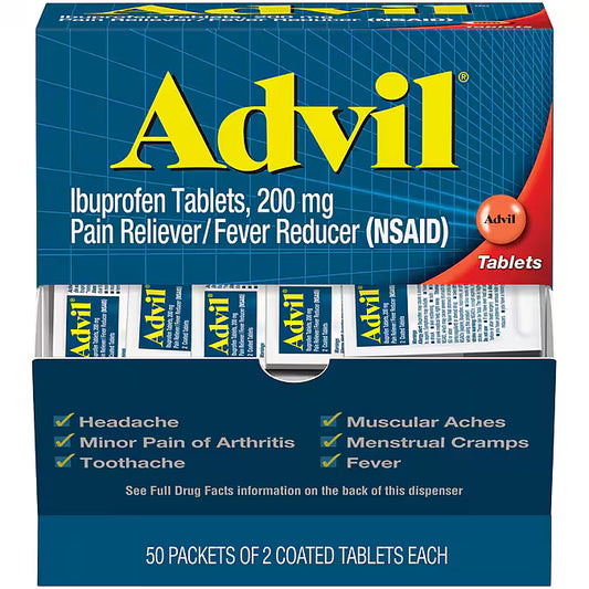 ADVIL TABLETS 50PK
