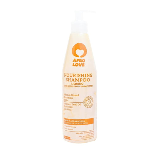 AFRO LOVE SUNFLOWER SEED, CHAMOMILE & ALOE VERA SHAMPOO 16oz