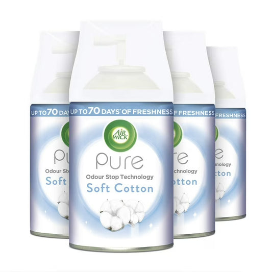 AIR WICK FRESHMATIC REFILL PURE SOFT COTTON 4/250ML