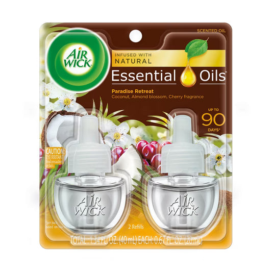 AIR WICK SCENTED OIL REFIL 2PK PARADISE RETREATS 6/1.34oz