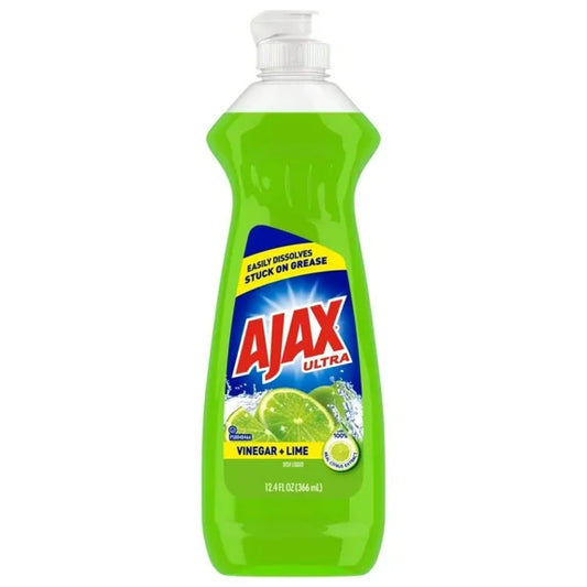 AJAX ULTRA DISHWASH LIQUID SOAP VINEGAR + LIME 20/12.4oz