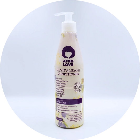 AFRO LOVE RAW HONEY, SHEA BUTTER, AVOCADO & OLIVE OIL CONDITIONER 16OZ