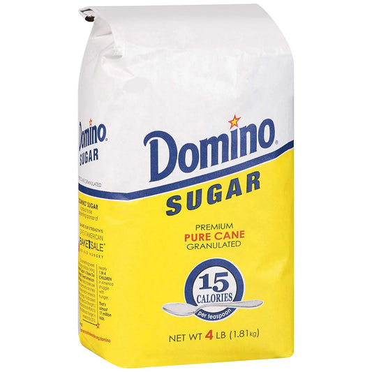 DOMINO PREMIUM PURE CANE GRANULATED SUGAR 10/4LB