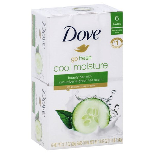 DOVE BAR SOAP 3.75oz GO FRESH COOL MOISTURE 12/6PK