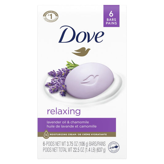 DOVE BAR SOAP 3.75oz LAVENDER 12/6PK
