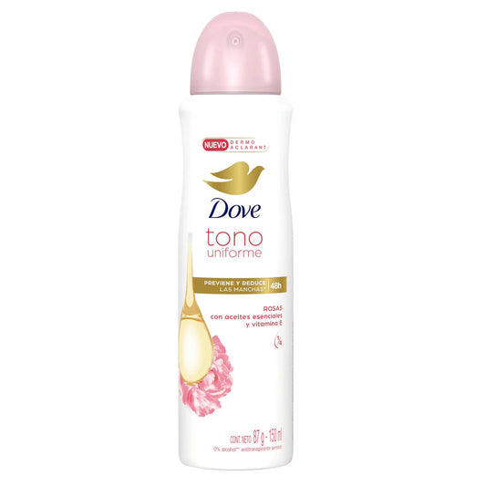 DOVE DEODORANT SPRAY ROSAS 12/150ML